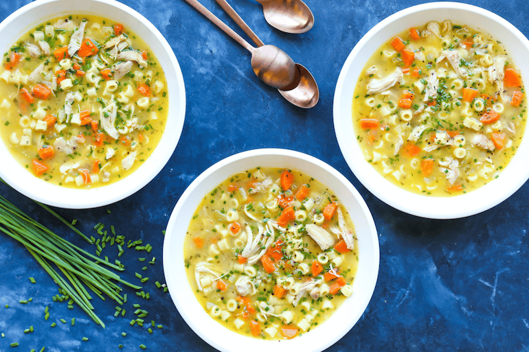 best soups when sick chicken noodle