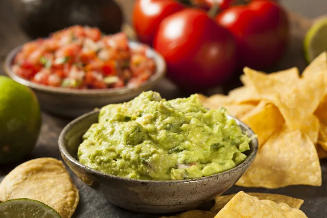 Guacamole and salsa